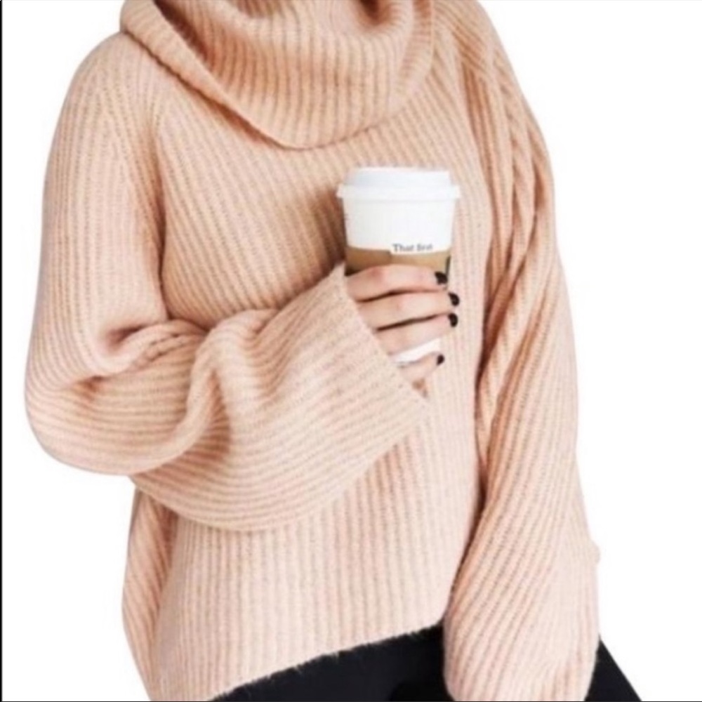 FINAL SALE! J. CREW Point Sur ribbed turtleneck sweater wool Large